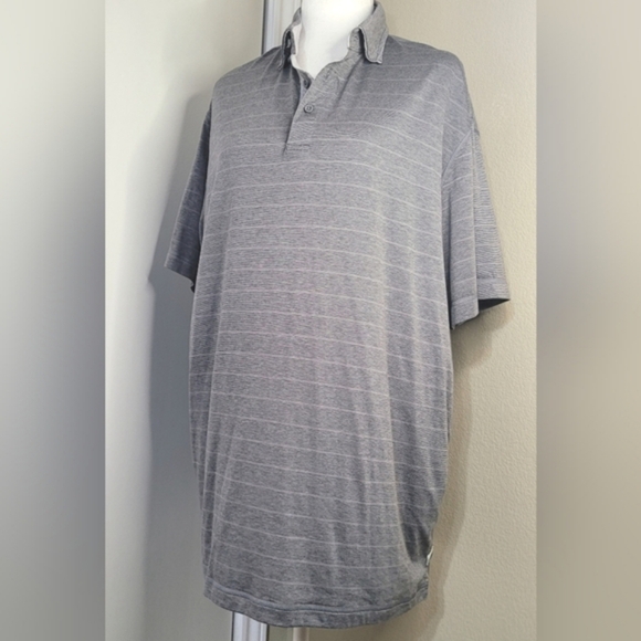 Club 38 by Daniel Cremieux Size XL Short Sleeve Polo Shirt Gray Textured - Picture 1 of 9
